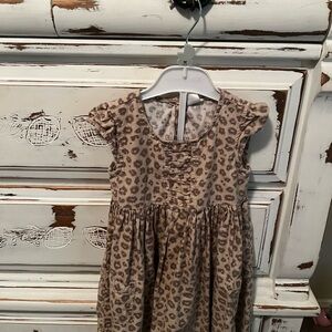Leopard Print Kids Dress